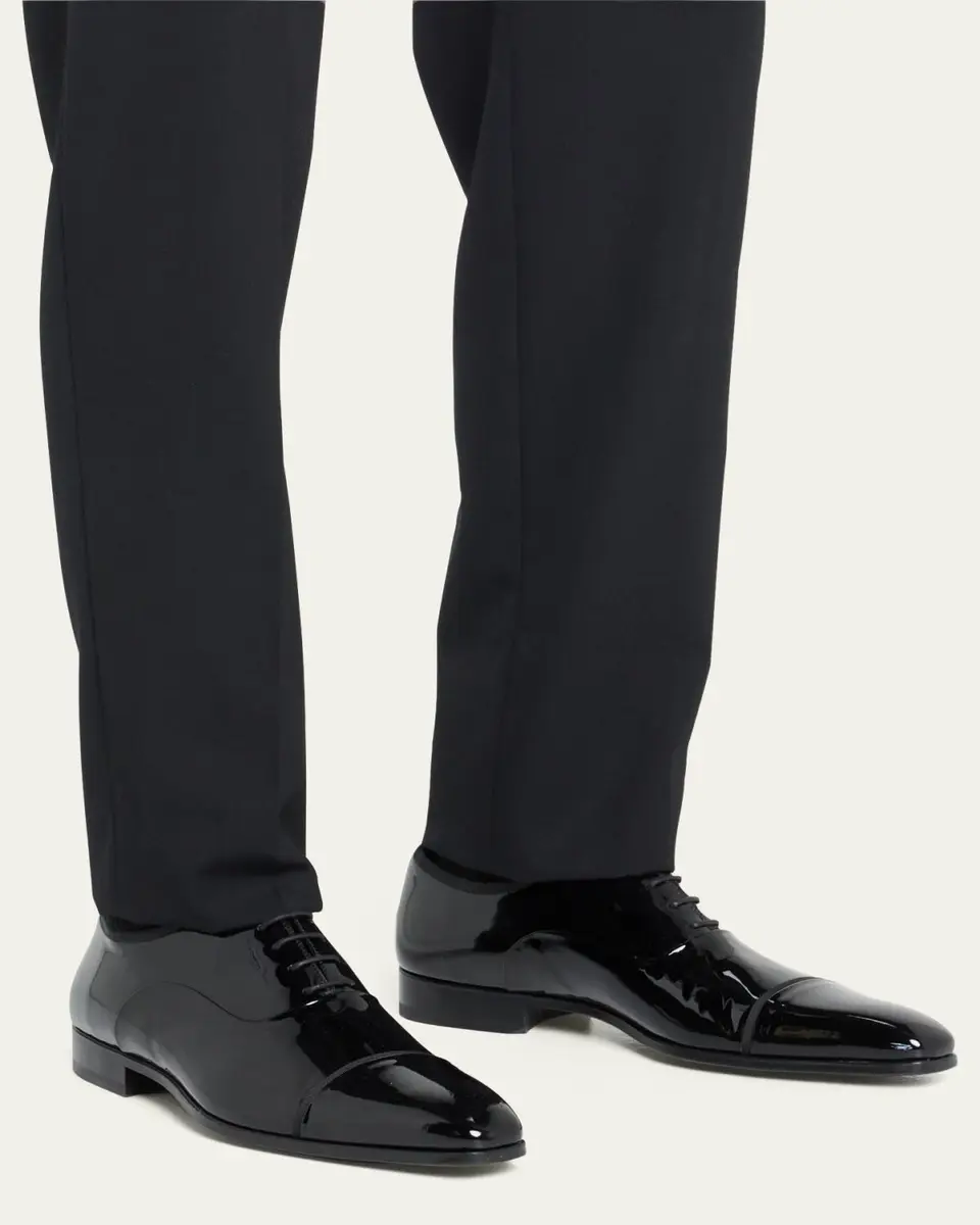 Magnanni Men's Jadiel Patent Cap-Toe Oxfords | Thumbnail 2