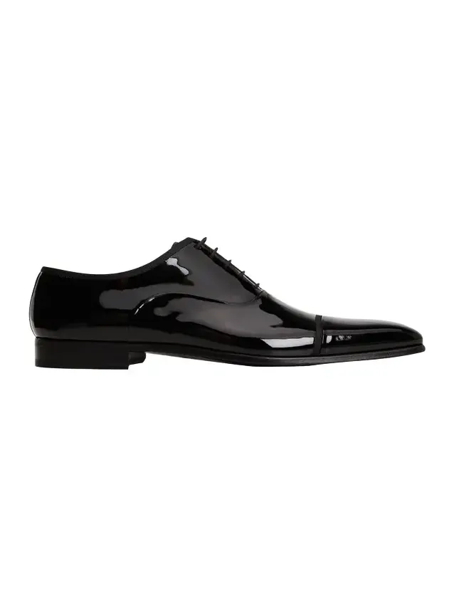 Men's Jadiel Patent Cap-Toe Oxfords