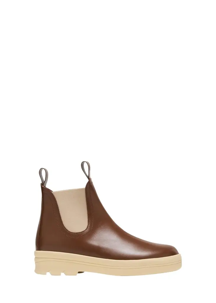 Loro Piana Lakeside Leather Chelsea Ankle Boots