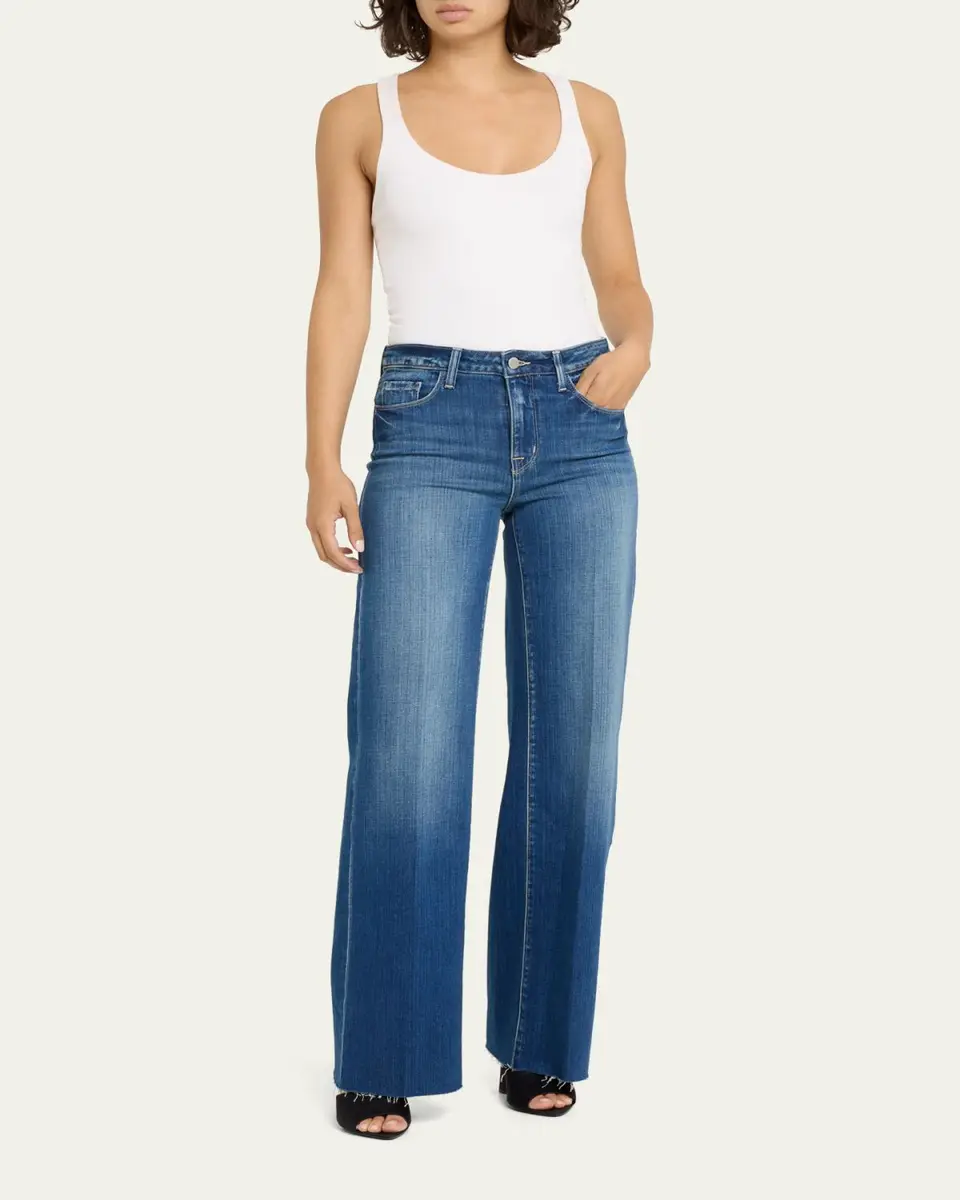 L'Agence Scottie High Rise Wide-Leg Jeans | Thumbnail 2