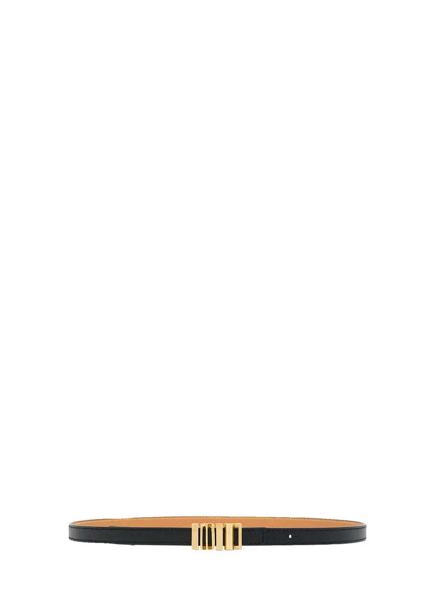 Loewe Graphic Buckle Leather Skinny Belt | Thumbnail 3 Loewe Graphic Buckle Leather Skinny Belt | Thumbnail 3