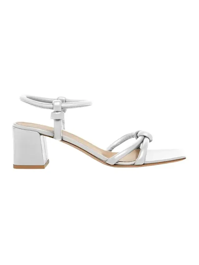Leather Knot Ankle-Strap Sandals Leather Knot Ankle-Strap Sandals