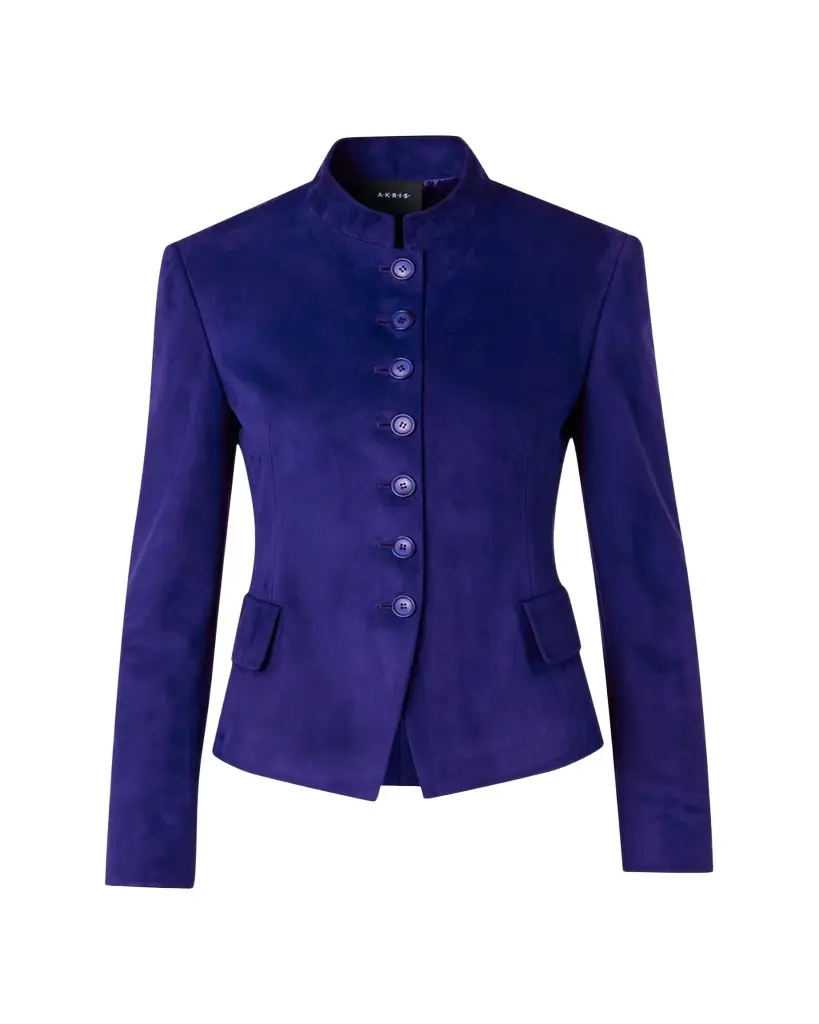 Akris Deva Suede Short Jacket | Image 1 Akris Deva Suede Short Jacket | Image 1