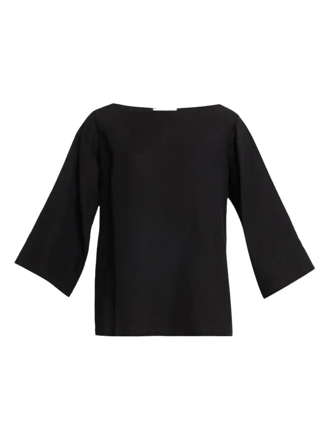The Row Junia Boat-Neck Linen Top