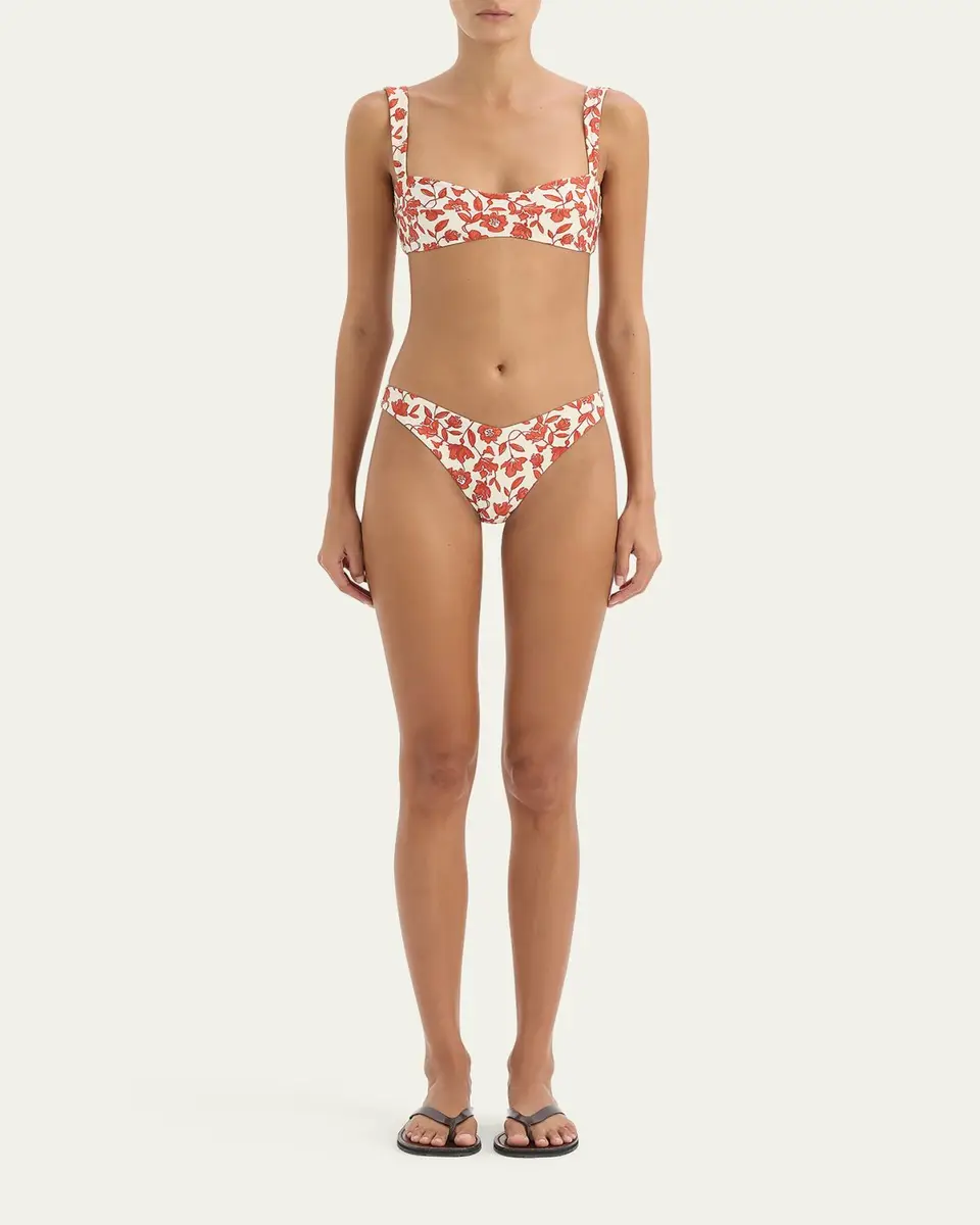 SIR. Chloe Floral Shaped Bikini Bottoms | Thumbnail 2