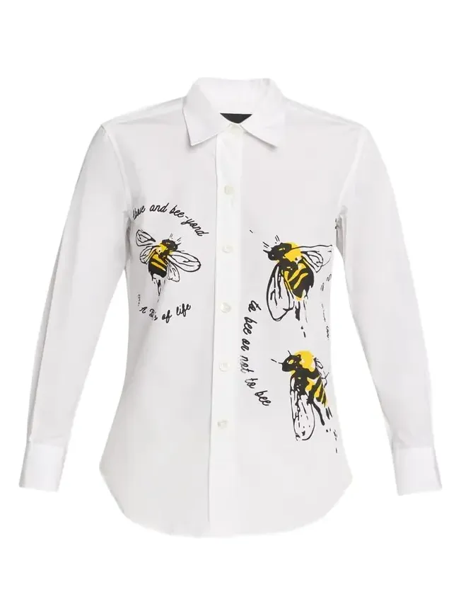Bee Lieve New Classic Button-Down Shirt Bee Lieve New Classic Button-Down Shirt