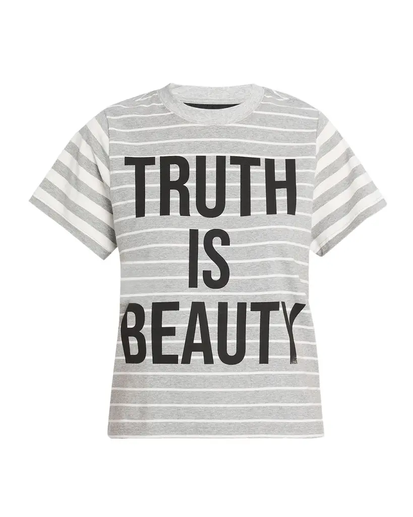Libertine Truth Is Beauty Striped Short-Sleeve T-Shirt | Image 1 Libertine Truth Is Beauty Striped Short-Sleeve T-Shirt | Image 1