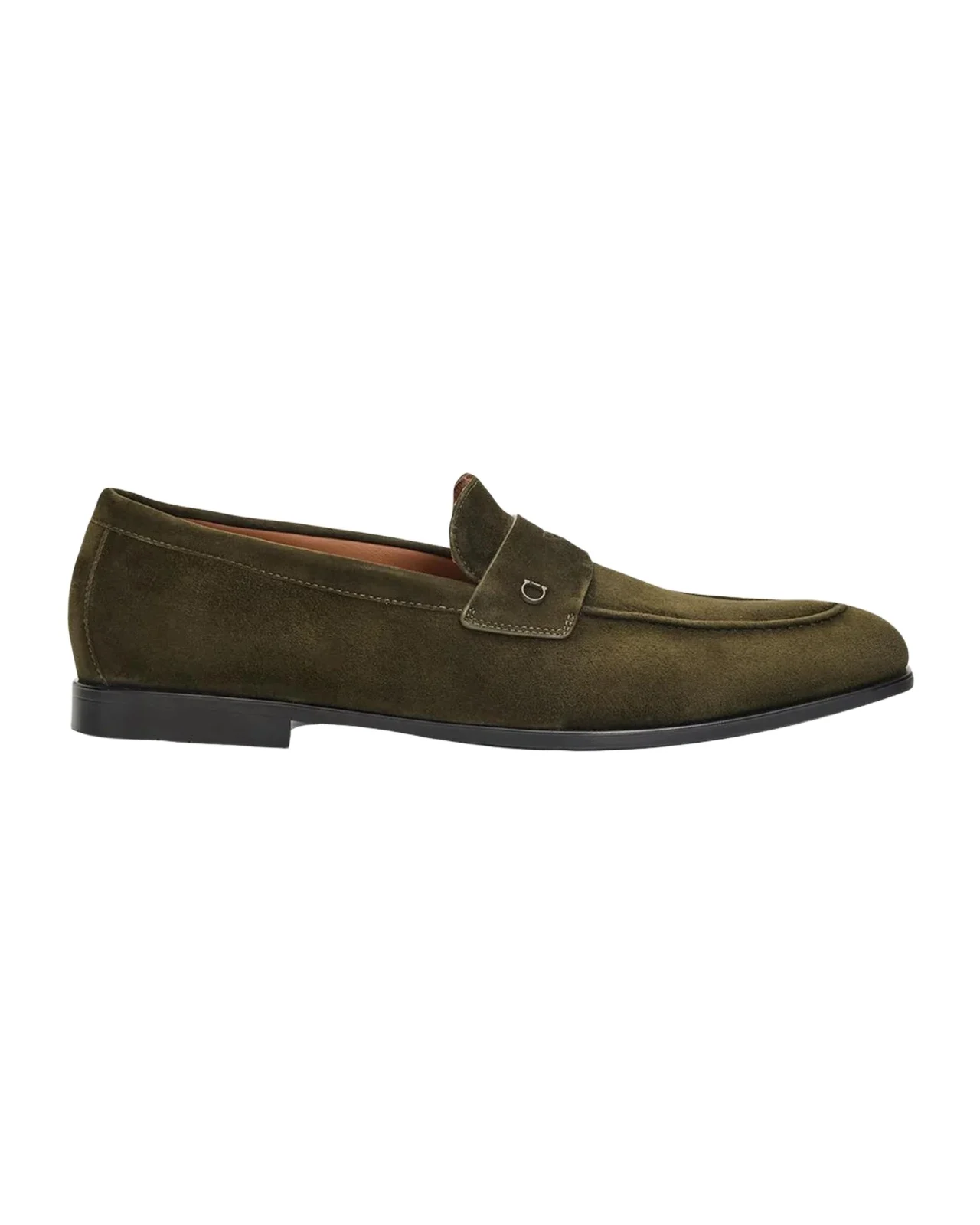 Men's Suede Micro-Gancio Penny Loafers