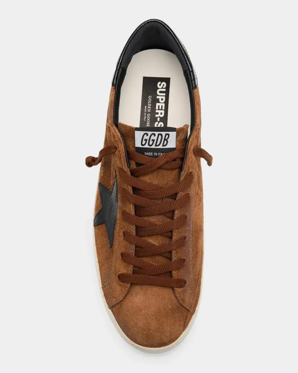 Golden Goose Men's Super-Star Suede Low-Top Sneakers | Thumbnail 4 Golden Goose Men's Super-Star Suede Low-Top Sneakers | Thumbnail 4