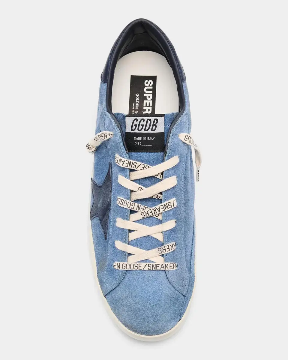 Golden Goose Men's Super-Star Suede Low-Top Sneakers | Thumbnail 4 Golden Goose Men's Super-Star Suede Low-Top Sneakers | Thumbnail 4