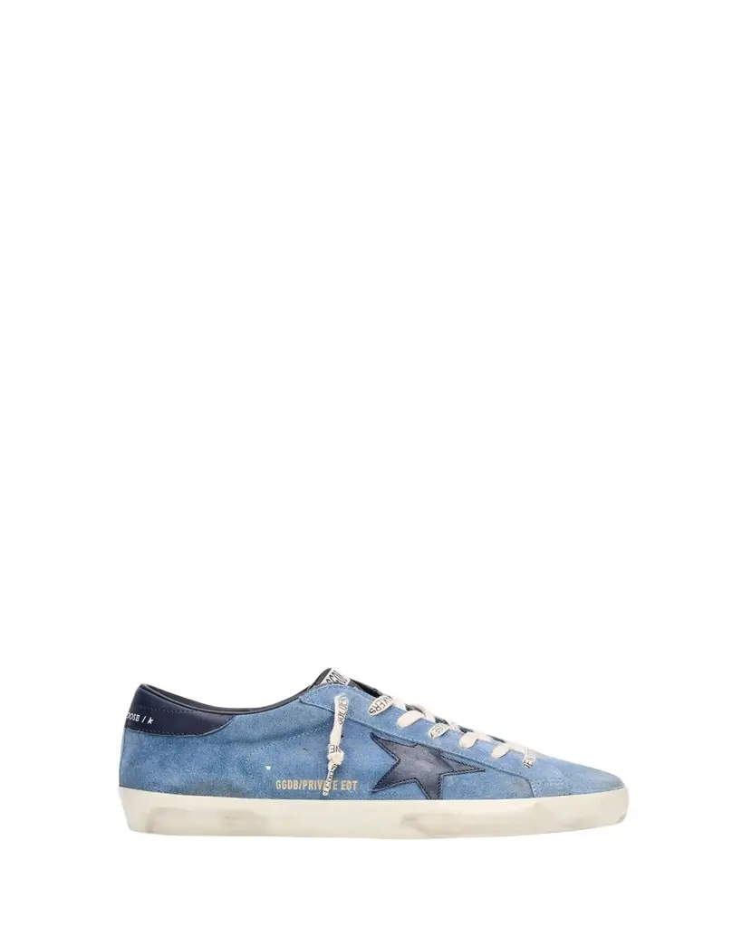 Golden Goose Men's Super-Star Suede Low-Top Sneakers | Image 1 Golden Goose Men's Super-Star Suede Low-Top Sneakers | Image 1