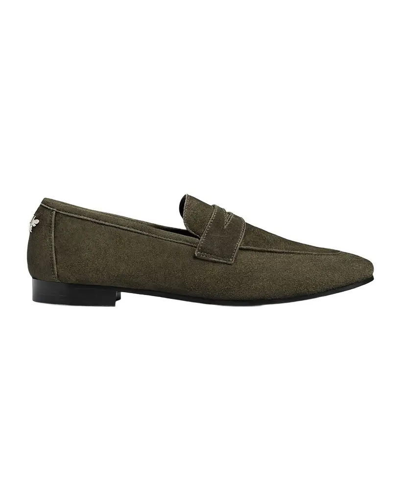 Bougeotte Flaneur Suede Penny Loafers | Image 1 Bougeotte Flaneur Suede Penny Loafers | Image 1