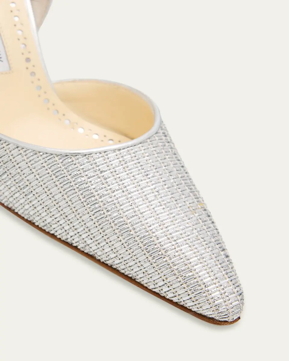 Manolo Blahnik 70mm Taylerbinu Woven Metallic Leather Pumps | Thumbnail 3 Manolo Blahnik 70mm Taylerbinu Woven Metallic Leather Pumps | Thumbnail 3