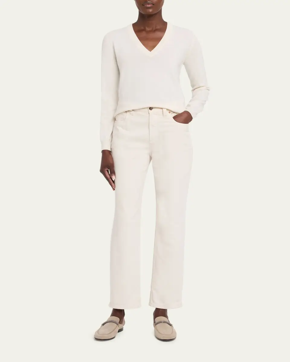 Brunello Cucinelli V-Neck Cashmere Sweater | Thumbnail 2