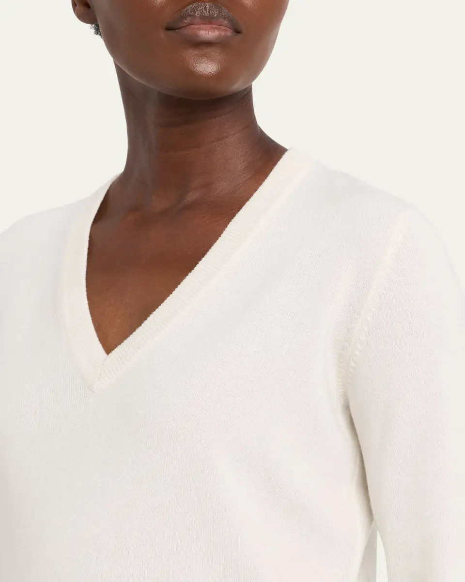 Brunello Cucinelli V-Neck Cashmere Sweater | Thumbnail 5