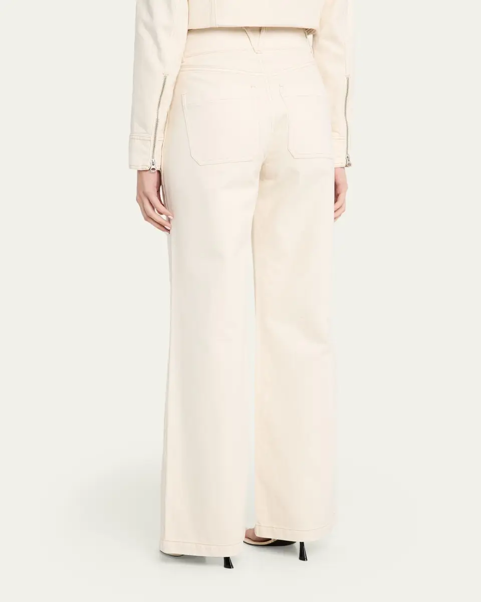 Veronica Beard Taylor High-Rise Wide-Leg Jeans | Thumbnail 3 Veronica Beard Taylor High-Rise Wide-Leg Jeans | Thumbnail 3