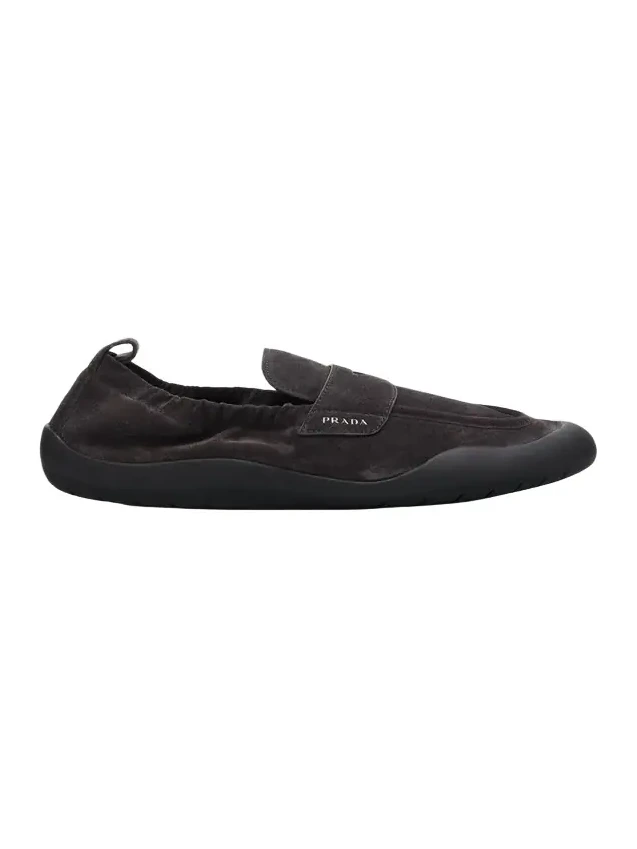 Prada Men's Speedrock Suede Penny Loafers