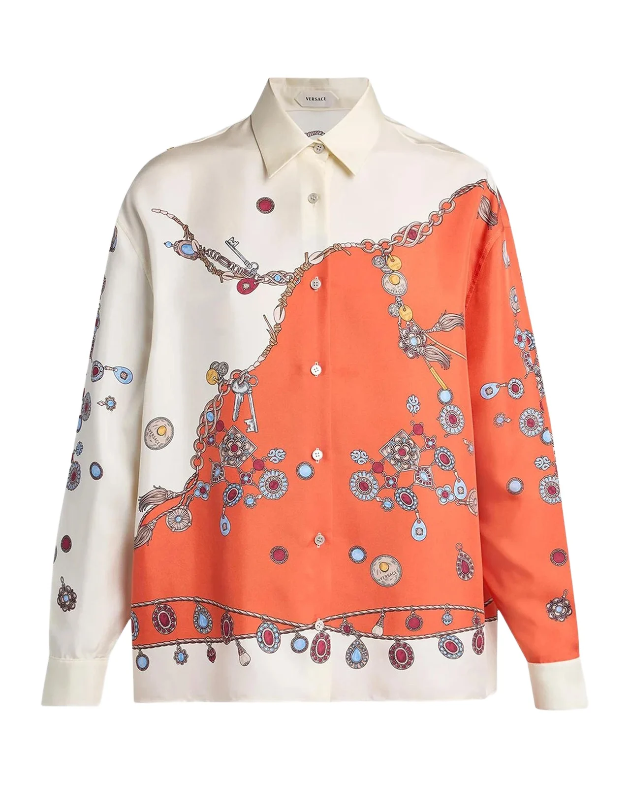 Printed Silk Twill Shirt