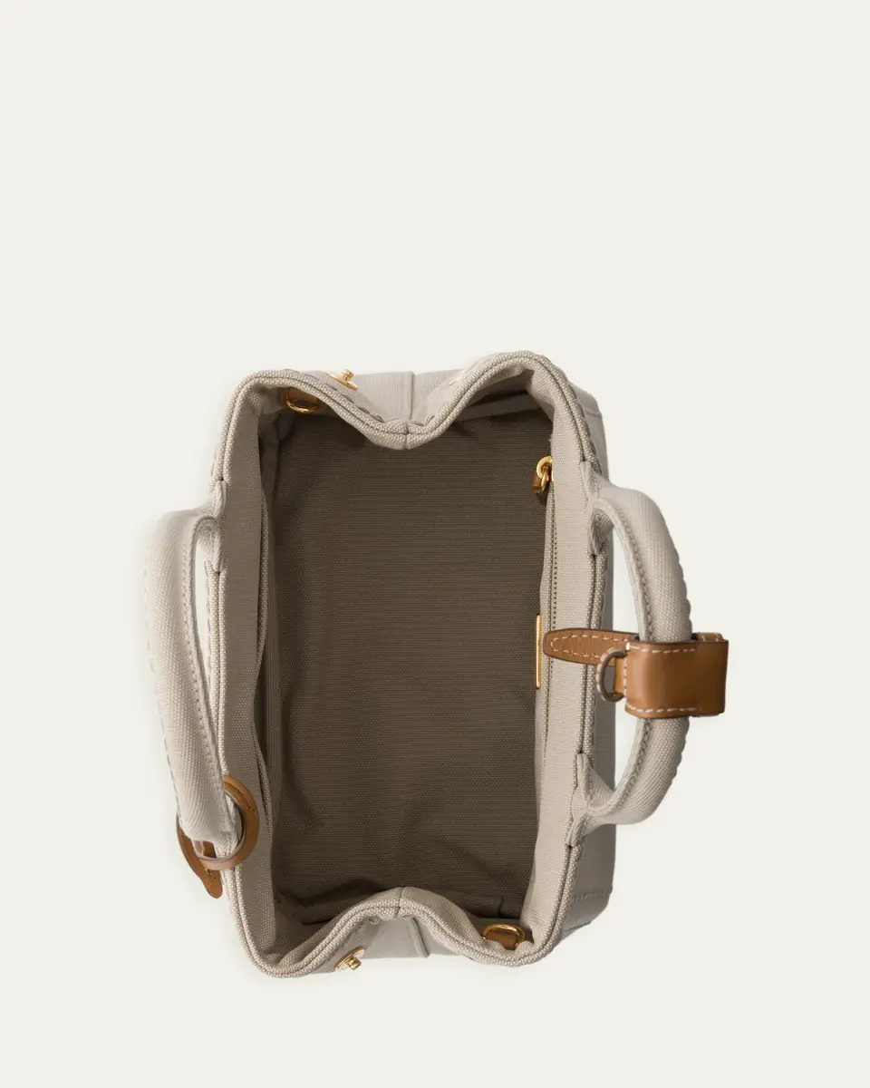 Prada Jardiniere Mini Cotton Canvas Top-Handle Bag | Thumbnail 2