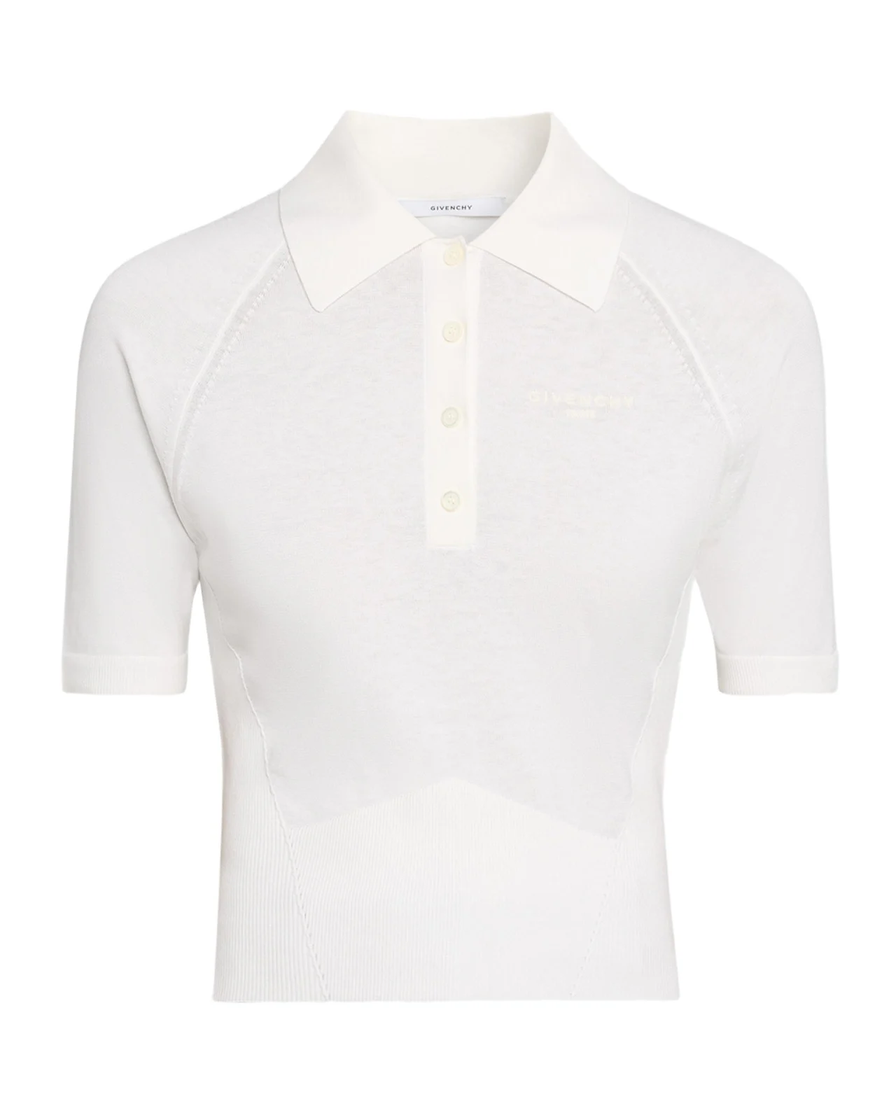 Cropped Short-Sleeve Polo Shirt Cropped Short-Sleeve Polo Shirt