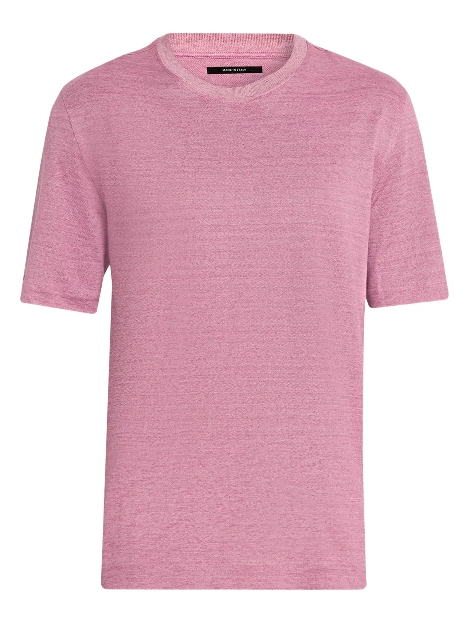 Zegna Men's Linen Crewneck T-Shirt