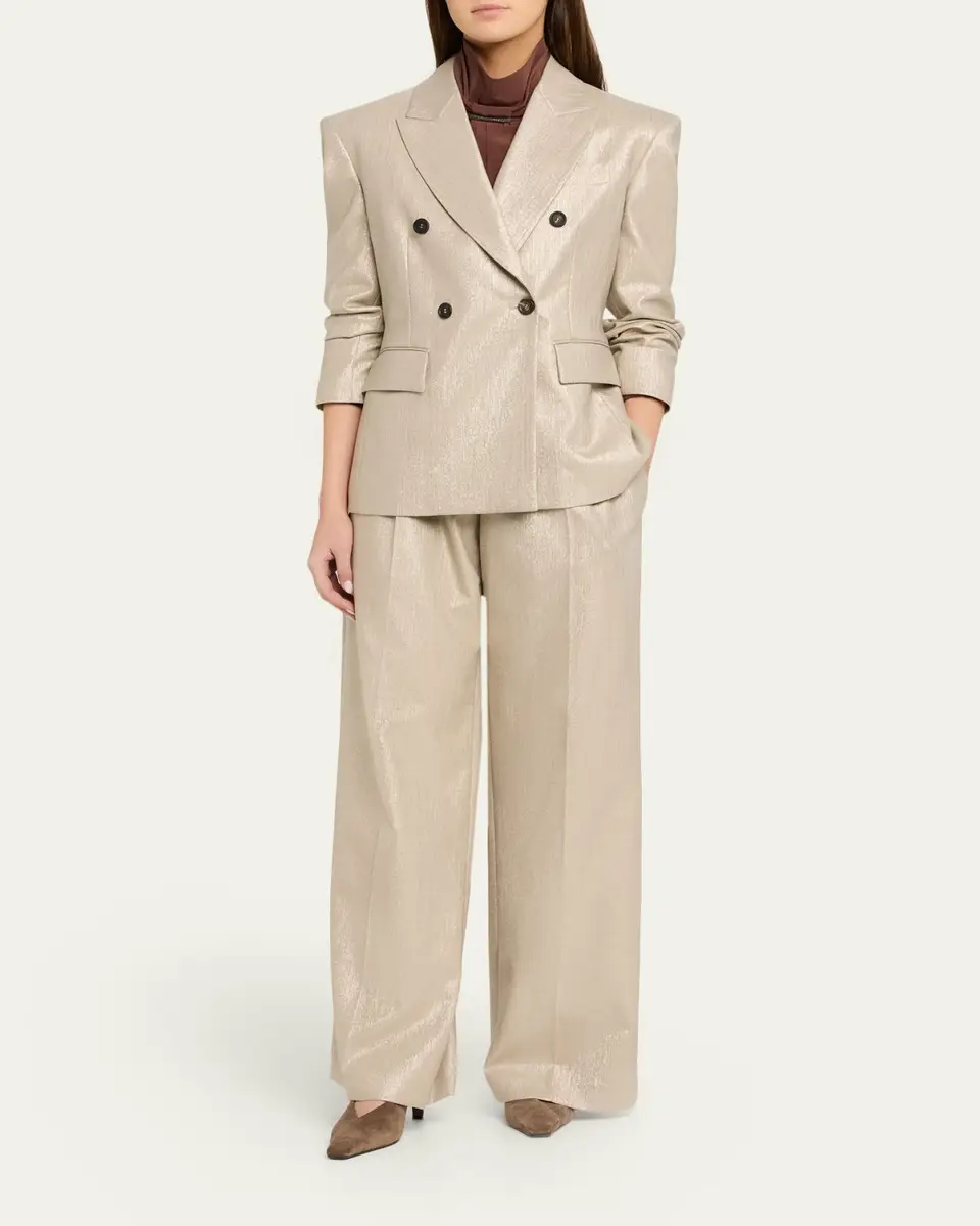 Brunello Cucinelli Loose Pleated Trousers | Thumbnail 2