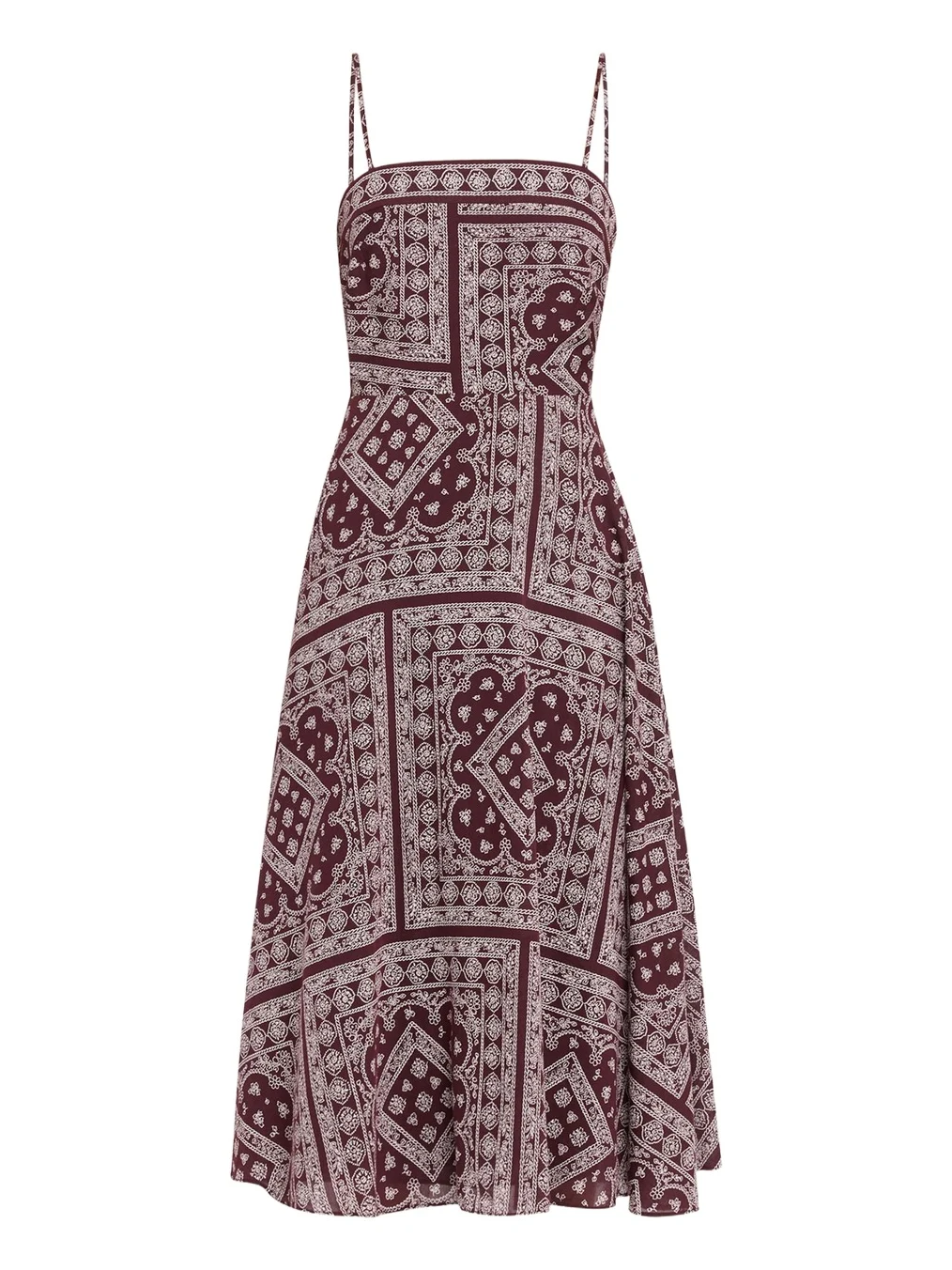 Kitt Bandana-Print Midi Dress Kitt Bandana-Print Midi Dress