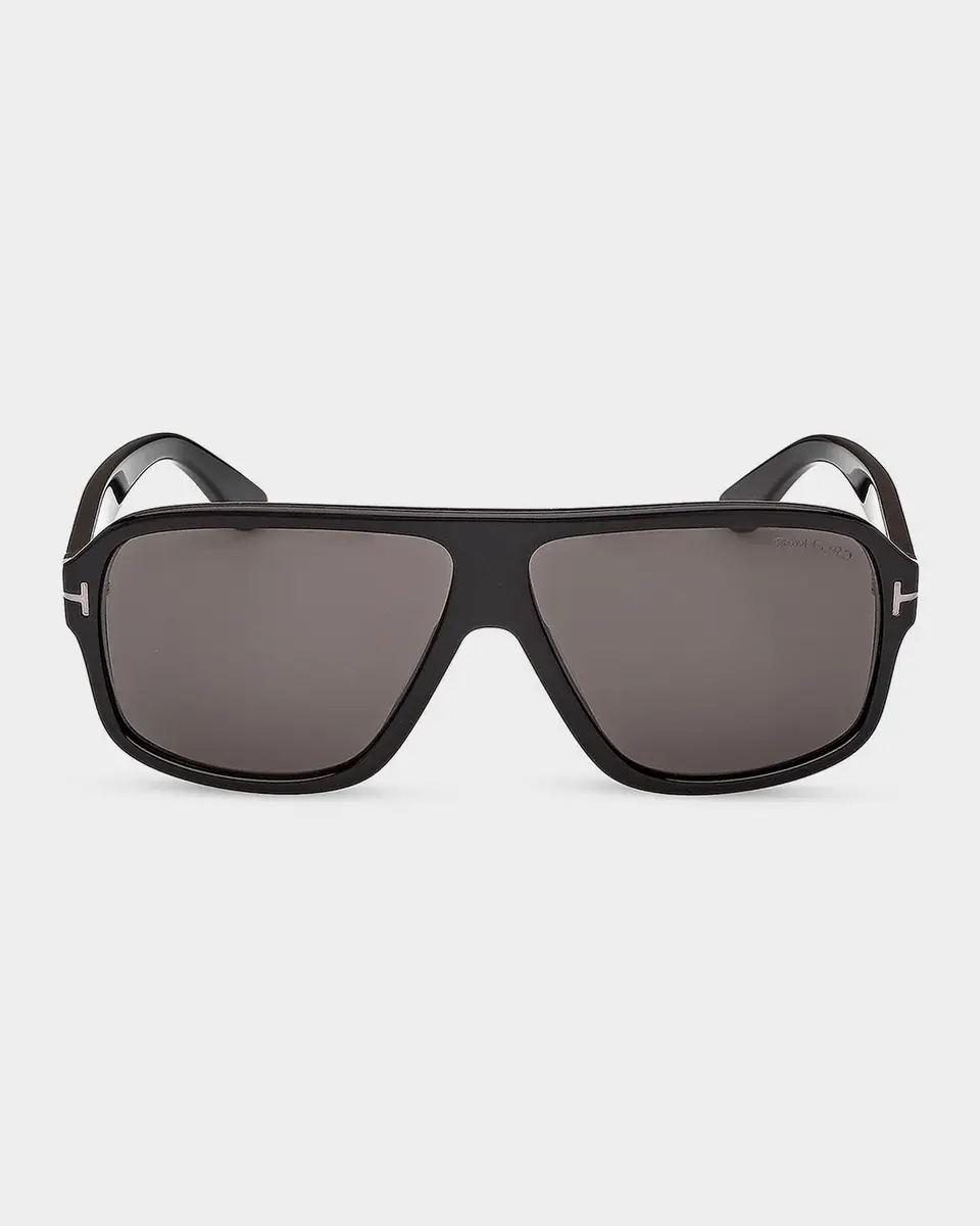 Tom Ford Men's William-02 Acetate Rectangle Sunglasses | Thumbnail 2 Tom Ford Men's William-02 Acetate Rectangle Sunglasses | Thumbnail 2