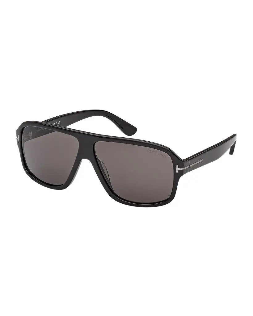 Tom Ford Men's William-02 Acetate Rectangle Sunglasses | Image 1 Tom Ford Men's William-02 Acetate Rectangle Sunglasses | Image 1