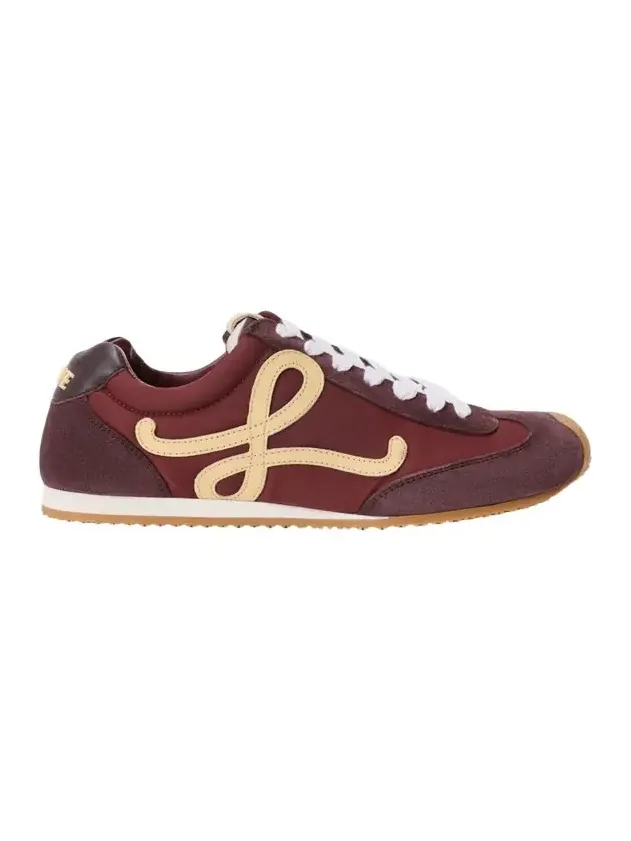 Loewe Men's Ballet Runner 2 Nylon and Suede Sneakers