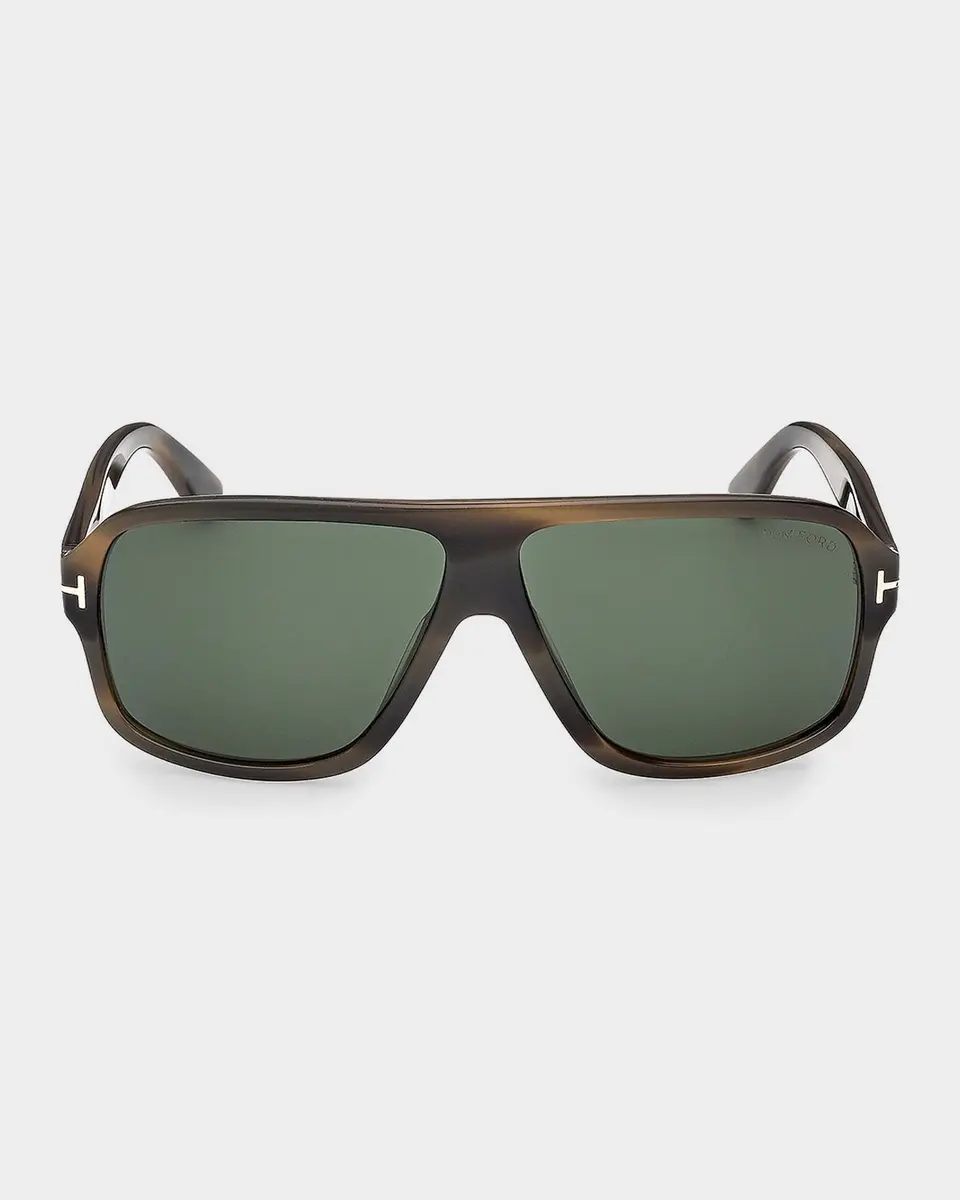 Tom Ford Men's William-02 Acetate Rectangle Sunglasses | Thumbnail 2 Tom Ford Men's William-02 Acetate Rectangle Sunglasses | Thumbnail 2