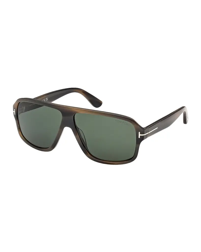 Tom Ford Men's William-02 Acetate Rectangle Sunglasses | Image 1 Tom Ford Men's William-02 Acetate Rectangle Sunglasses | Image 1