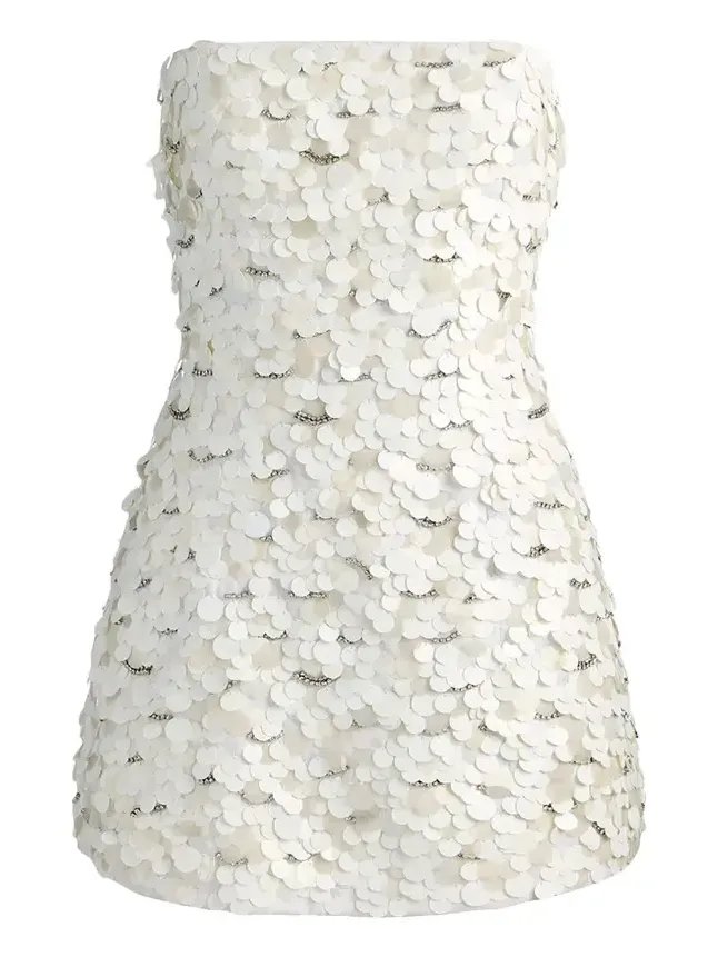Katia Sequined Strapless Mini Dress