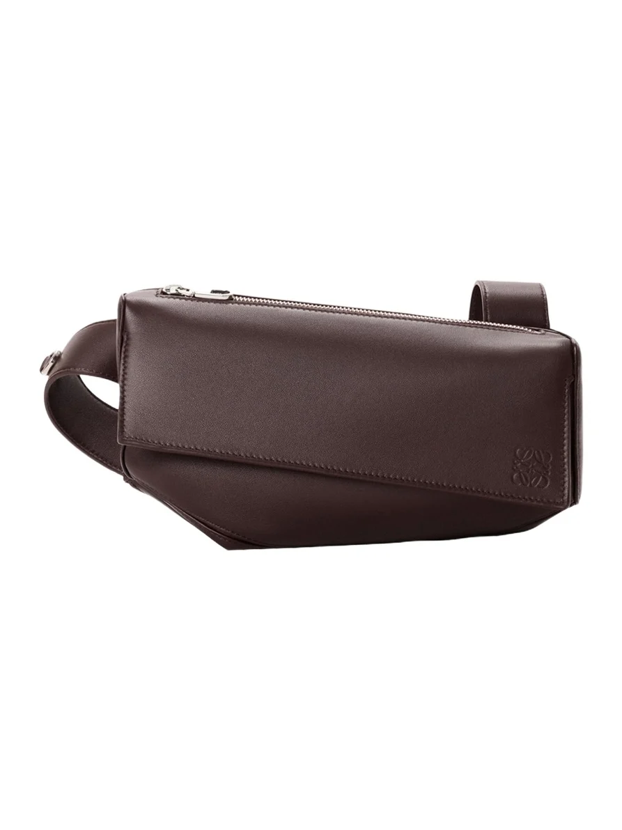 Men's Puzzle Featherlight Leather Crossbody Bag