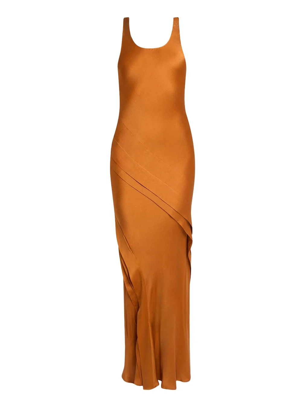 Sleeveless Draped Silk Tank Dress Sleeveless Draped Silk Tank Dress