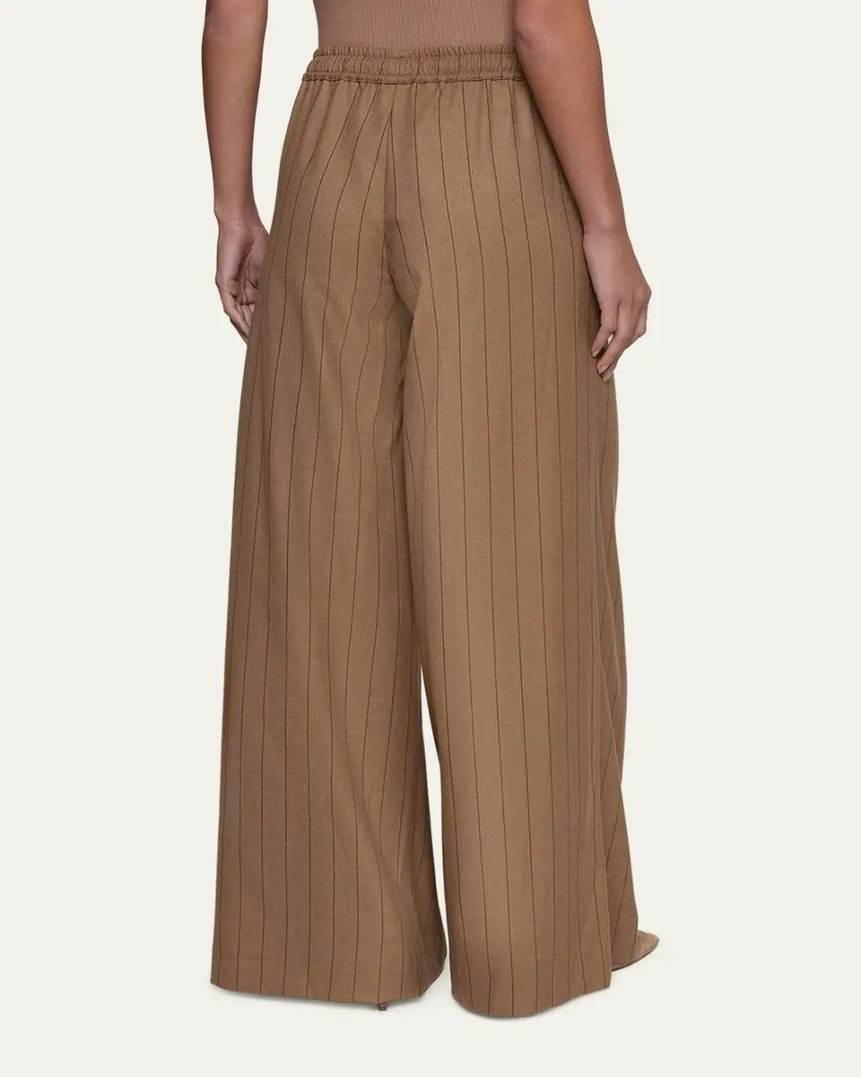 L'Agence Connie Striped Drawstring Trousers | Thumbnail 3