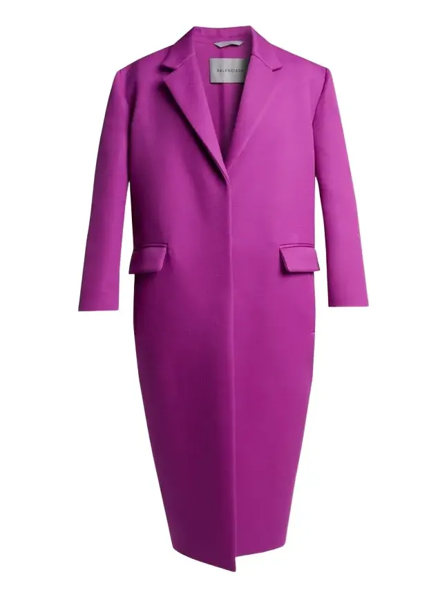 Chunky Wool Gabardine Long Sack Coat Chunky Wool Gabardine Long Sack Coat