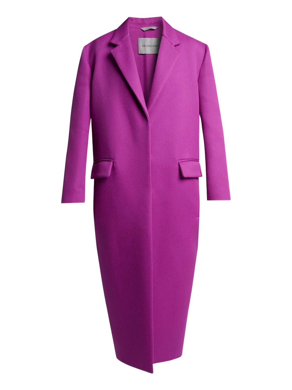 Chunky Wool Gabardine Long Sack Coat Chunky Wool Gabardine Long Sack Coat