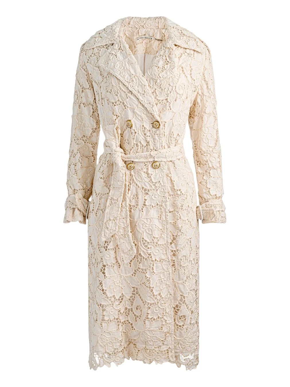 Keith Eyelet Midi Trench Coat Keith Eyelet Midi Trench Coat
