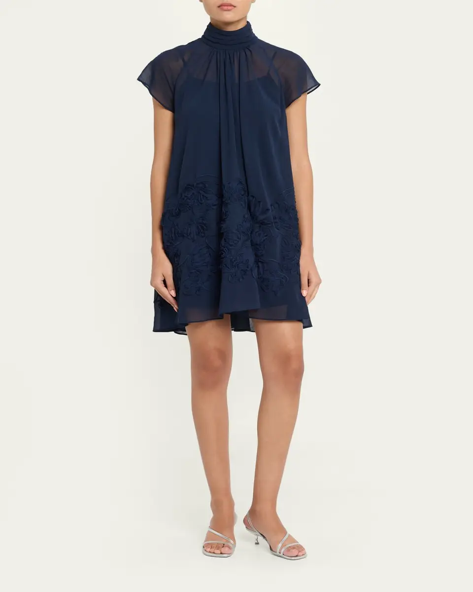 Simkhai Aveil Embroidered Organza Mini Dress | Thumbnail 2 Simkhai Aveil Embroidered Organza Mini Dress | Thumbnail 2