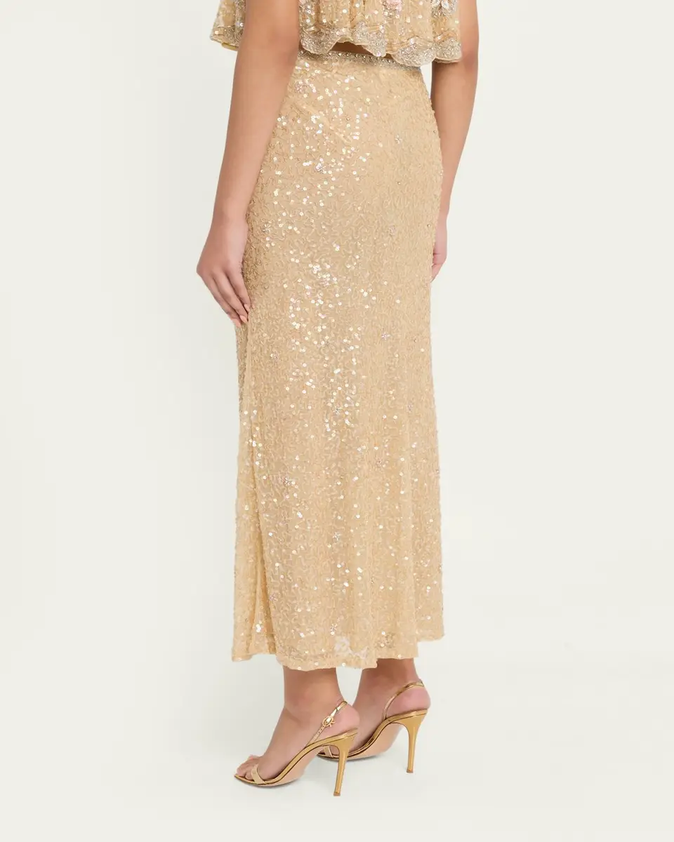 LoveShackFancy Lyndy Embellished Midi Skirt | Thumbnail 3 LoveShackFancy Lyndy Embellished Midi Skirt | Thumbnail 3