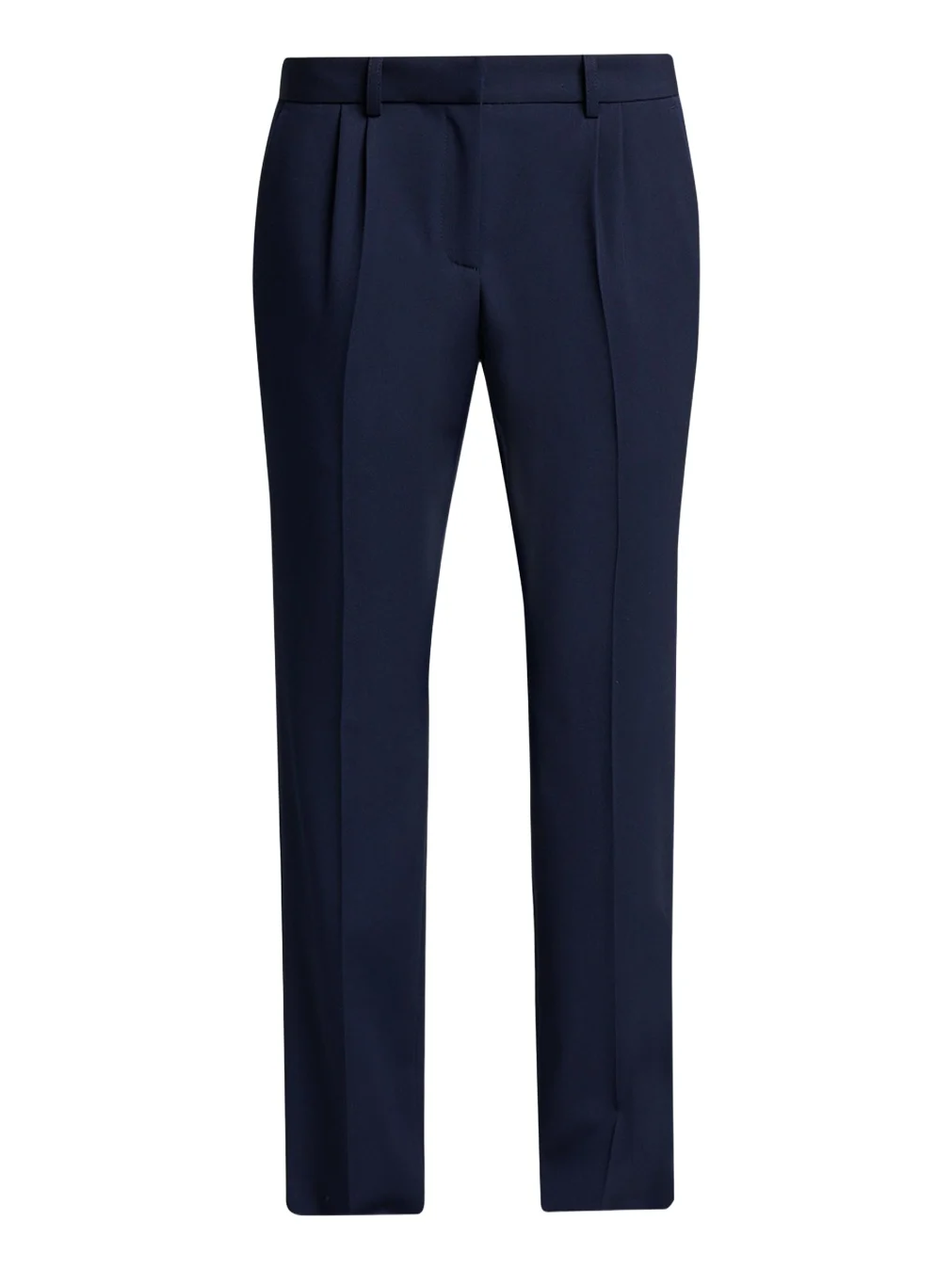 Balenciaga Barathea Wool Crepe Straight-Leg Trousers