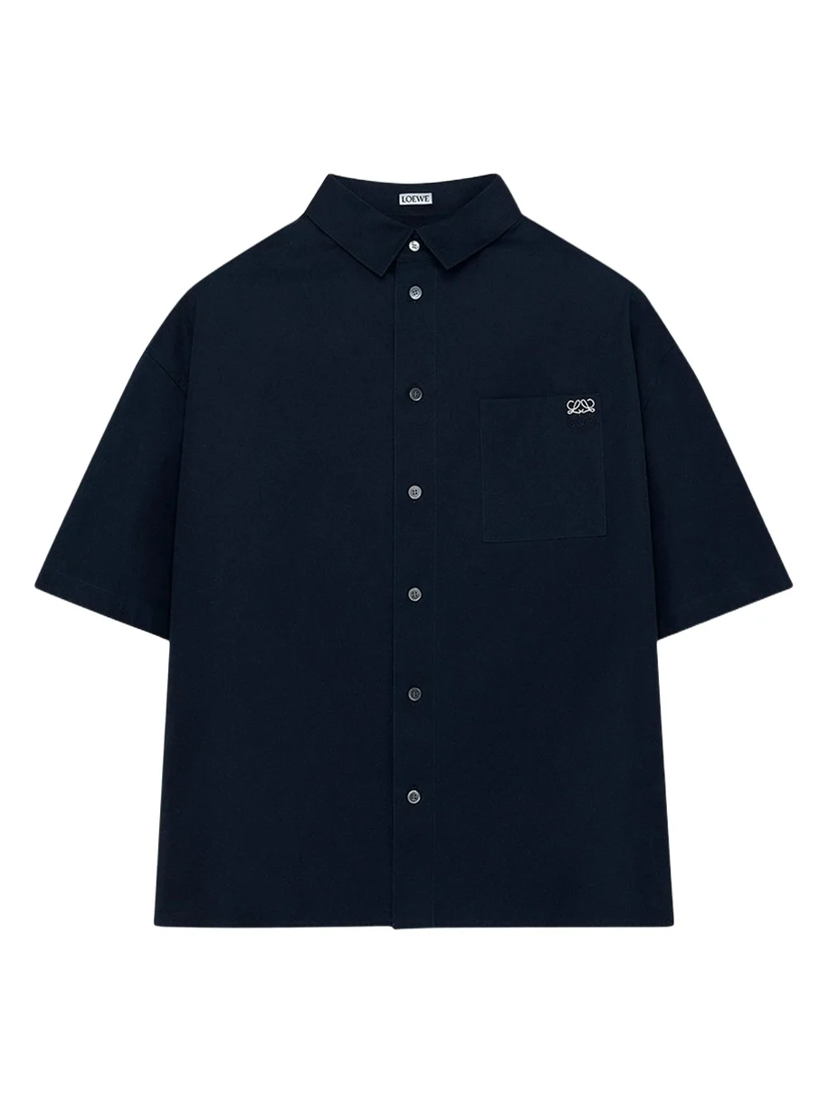 Men's Short-Sleeve Heavy Cotton Button-Front Shirt Men's Short-Sleeve Heavy Cotton Button-Front Shirt
