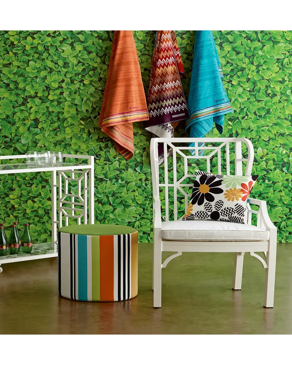 Neiman Marcus Tamsin White Chinoiserie Outdoor Wing Chair | Thumbnail 4 Neiman Marcus Tamsin White Chinoiserie Outdoor Wing Chair | Thumbnail 4