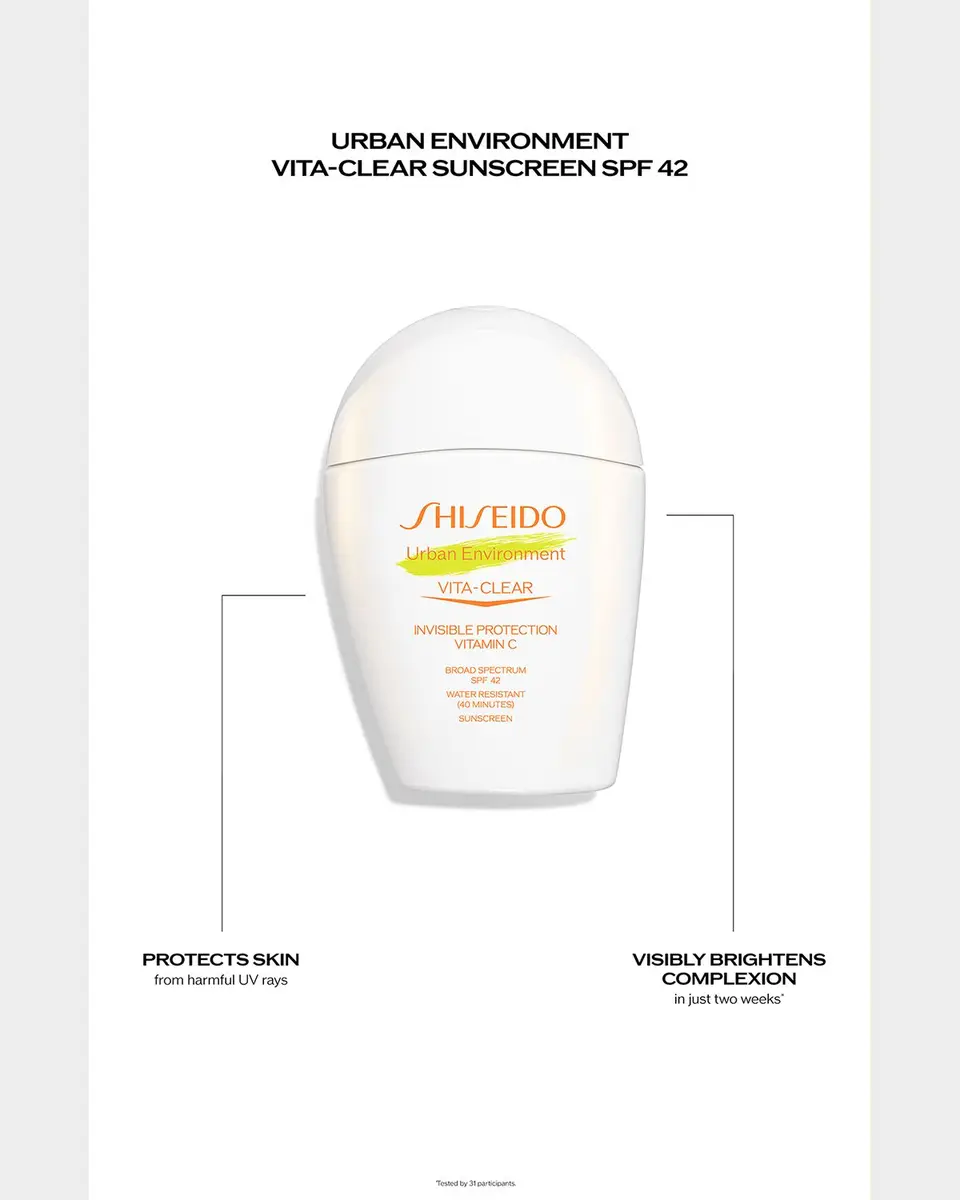 Shiseido Urban Environment Vita-Clear Sunscreen SPF 42, 1 oz. | Thumbnail 4 Shiseido Urban Environment Vita-Clear Sunscreen SPF 42, 1 oz. | Thumbnail 4