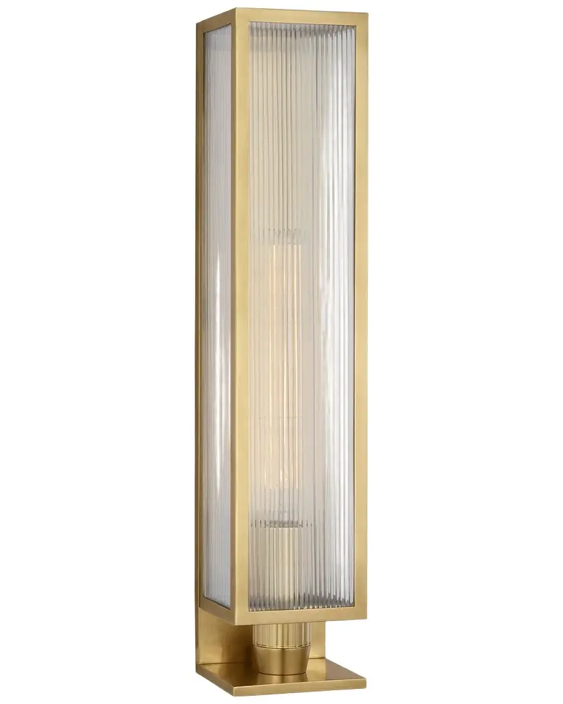 Visual Comfort Signature York Single Box Outdoor Sconce by Barbara Barry