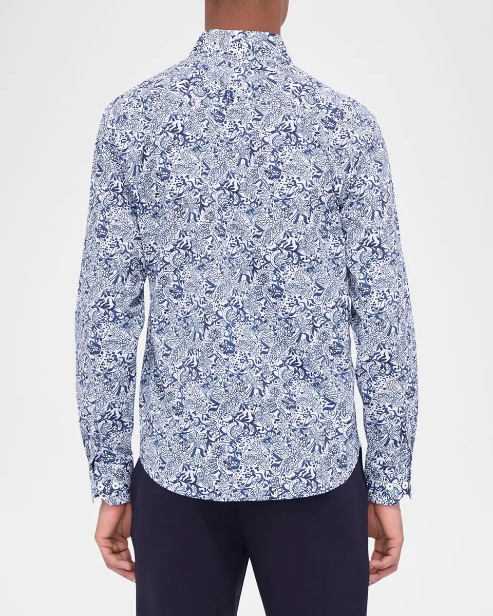 Bugatchi Men's Julian Floral Sport Shirt | Thumbnail 3 Bugatchi Men's Julian Floral Sport Shirt | Thumbnail 3