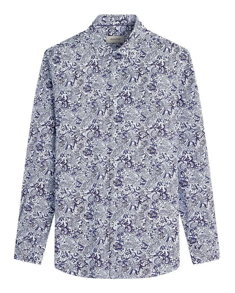 Bugatchi Men's Julian Floral Sport Shirt | Image 1 Bugatchi Men's Julian Floral Sport Shirt | Image 1