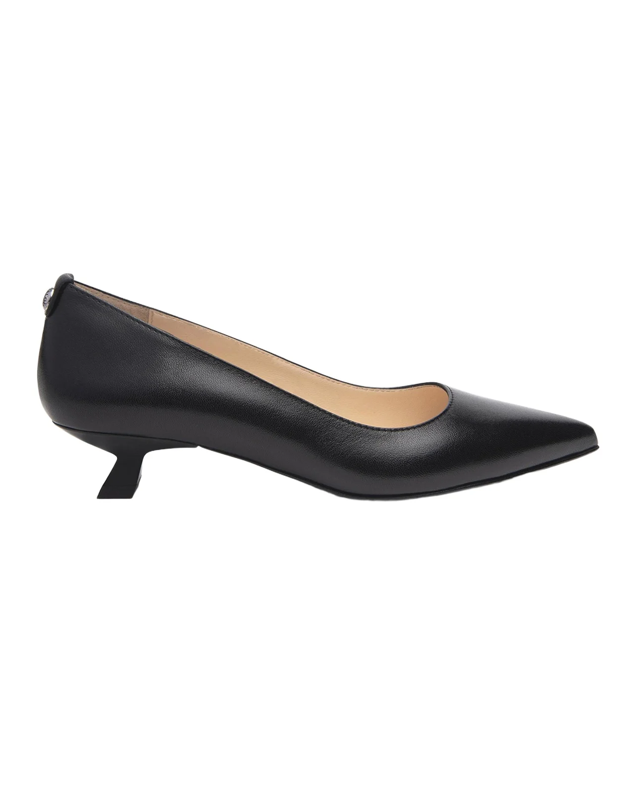 NeroGiardini Leather Kitten-Heel Pumps