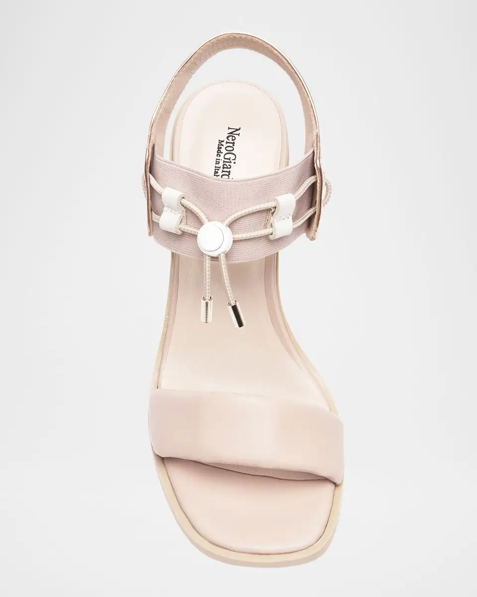 NeroGiardini Bungee Leather Dress Sandals | Thumbnail 5
